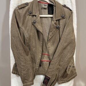 Harley-Davidson Tan Jean Jacket